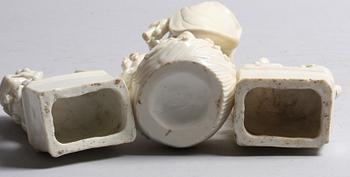 FIGURINER, 3 st, porslin, Kina, 1900-tal.