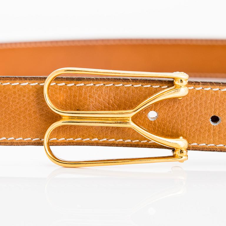 Hermès, a leather belt, year 1980.