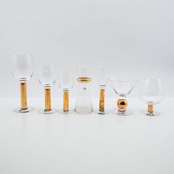 Gunnar Cyrén, Glass service, 44 pieces, "Nobel", Orrefors.