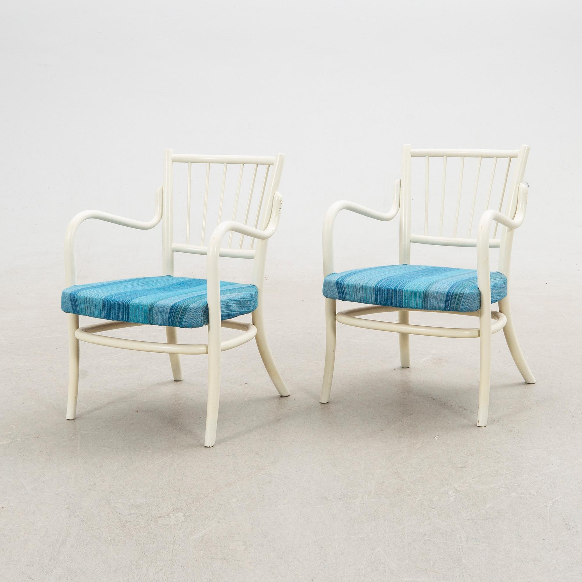 Armchairs, a pair, Thonet, 20th century.