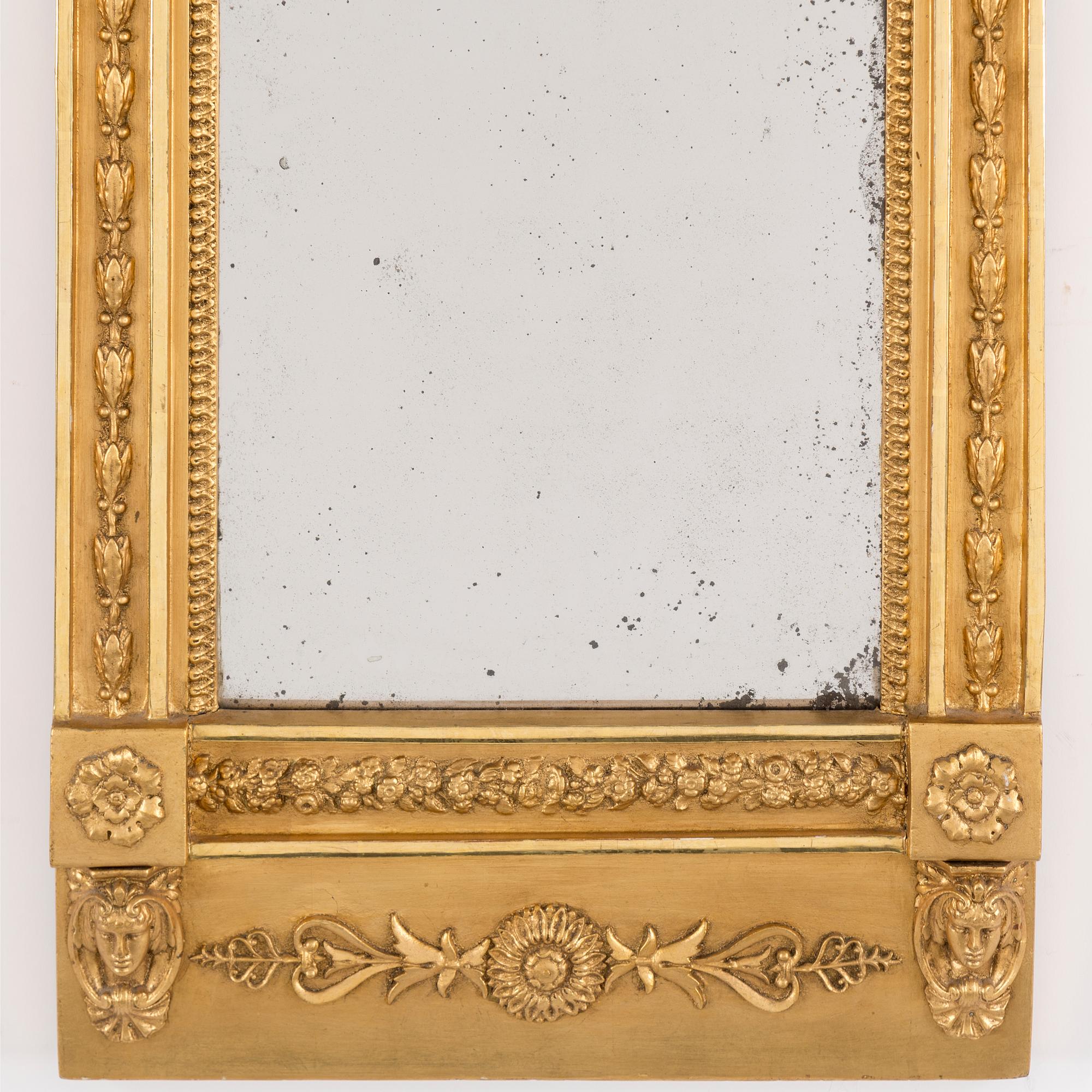 CARL PETTER SANDBERG, a gilt Empire mirror, Stockholm, active 1811-18.