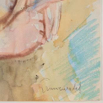 Isaac Grünewald, Model by the window, Stockholm.