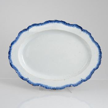 A Rococo earthenware serving dish, 18th century.