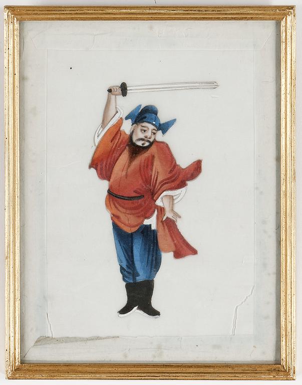 Chinese Export Pith Paper Paintings.