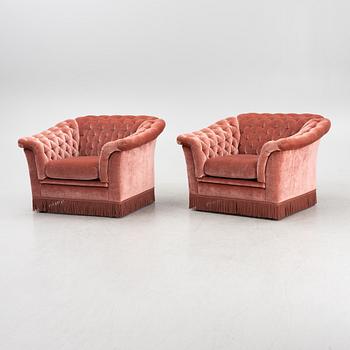 A pair of armchairs, 1979.