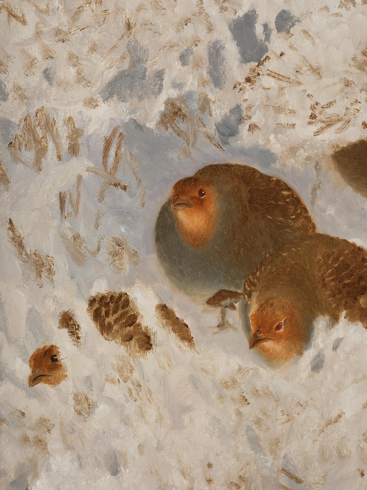 Bruno Liljefors, Grouse in snow.