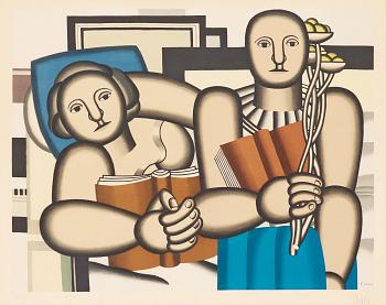167. Fernand Léger Efter, "La lecture".