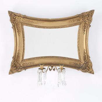 SPEGELLAMPETT, senempir/nyrokoko, 1800-talets första hälft.