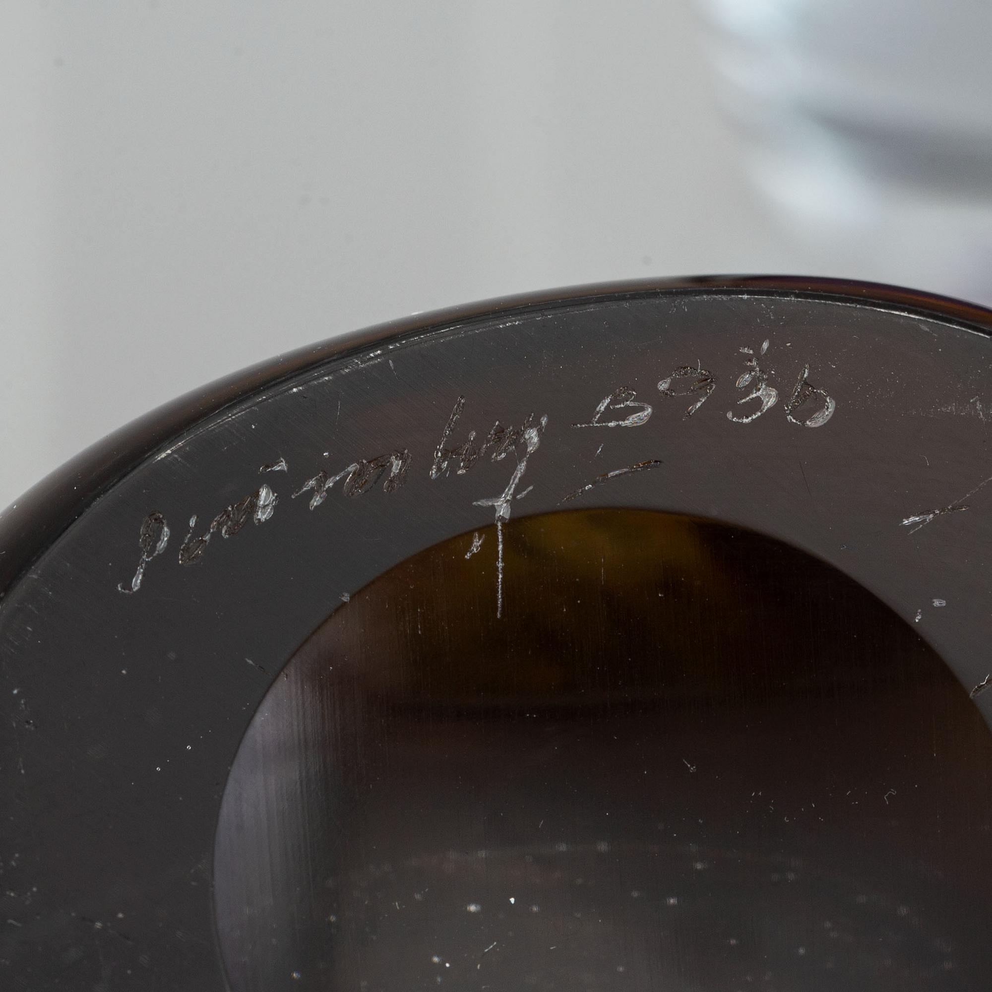 Gunnar Nylund & Asta Strömberg, a set of 9 vases for Strömbergshyttan.