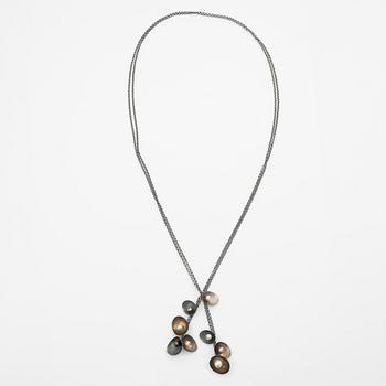 Ingrid Bärndal, collier, silver och odlade pärlor.
