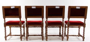 STOLAR, 4 st. Barock-stil.