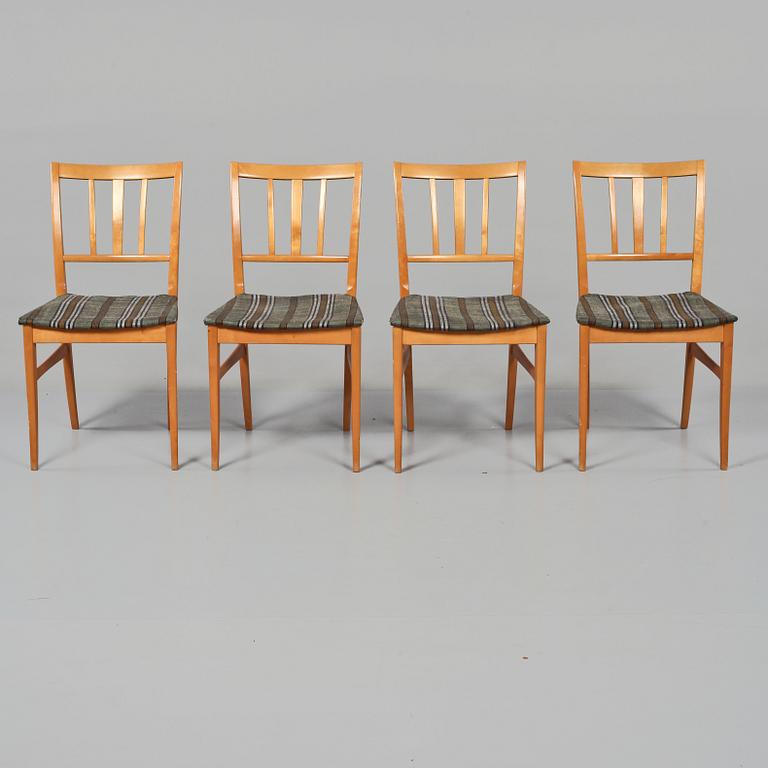 STOLAR, 4 st, "Talavid", Carl Malmsten, Waggeryds Möbelfabrik AB, 1950/60-tal.