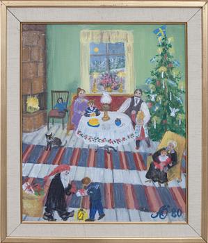 Alma Öhrström · ALMA ÖHRSTRÖM, olja på pannå, signerad.