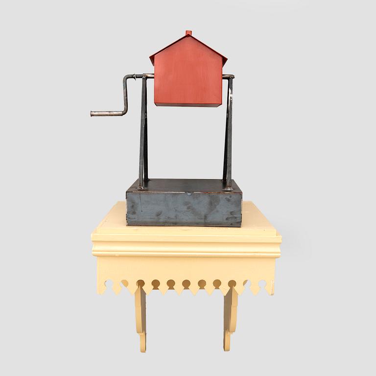 Peter Johansson, Skulptur, "Stuga", 2022.