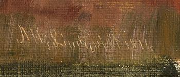 AXEL HJALMAR LINDQVIST, oil on canvas signed.