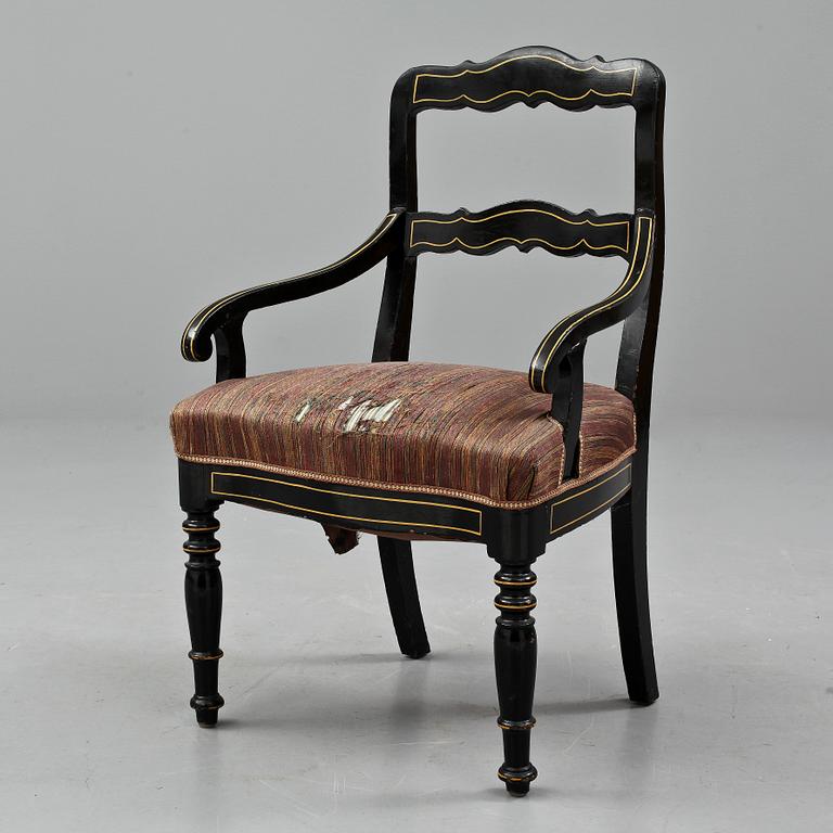 KARMSTOL, gustavianskt provinsarbete, 1800-tal.