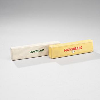 BLÄCKPENNOR, 3 + 1 st, Montblanc och Pelikan, Tyskland 1900-talets senare hälft.