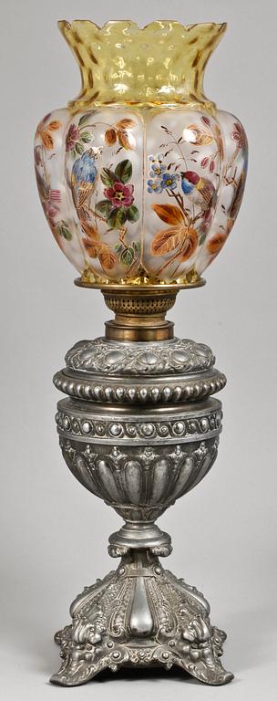 SALONGSFOTOGENLAMPA, zink, nyrenässans, sent 1800-tal.