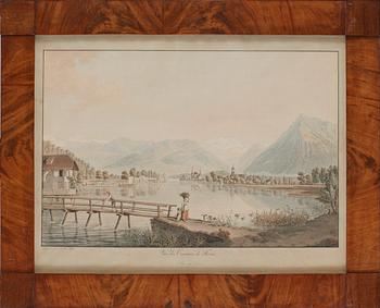 202. Daniel Lafond, "Vûe des environs de Thoun"; "Le Glacier inferieur du Grindelwald & le Mont Eiger"; Vue d'Interlaken"; "Le Glacier superiuer du Grindelwald & le Mont Wetterhorn" (4).