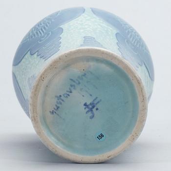 VAS, Sgrafitto, Josef Ekberg signerad och daterad 1919, flintgods.