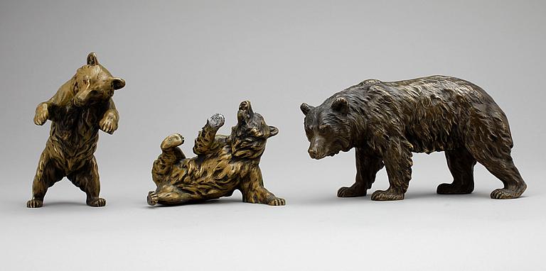 FIGURINER, 3st, brons, 1900-talets första hälft.