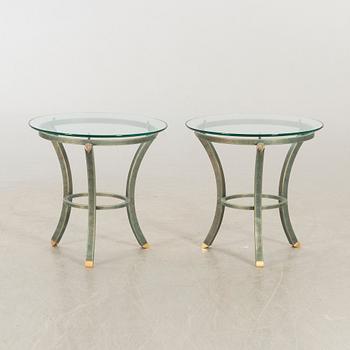 A PAIR OF SIDE TABLES BY PIRRE VANDEL PARIS.