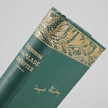 AUGUST STRINDBERGS SAMLADE VERK, 55 vol, Albert Bonniers förlag, Stockholm 1912-1919.