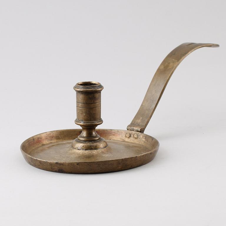 NATTLJUSSTAKE, mässing, 1700-tal.