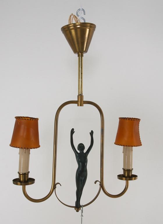 TAKLAMPA, art-deco, 1900-tal.