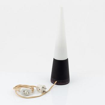 Hans-Agne Jakobsson, a glass and wooden table light, Markaryd, 1950/60-tal.