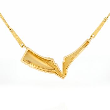 COLLIER, 18K tvåfärgat guld, Lapponia, Finland, 1993. Vikt 12,23 g.