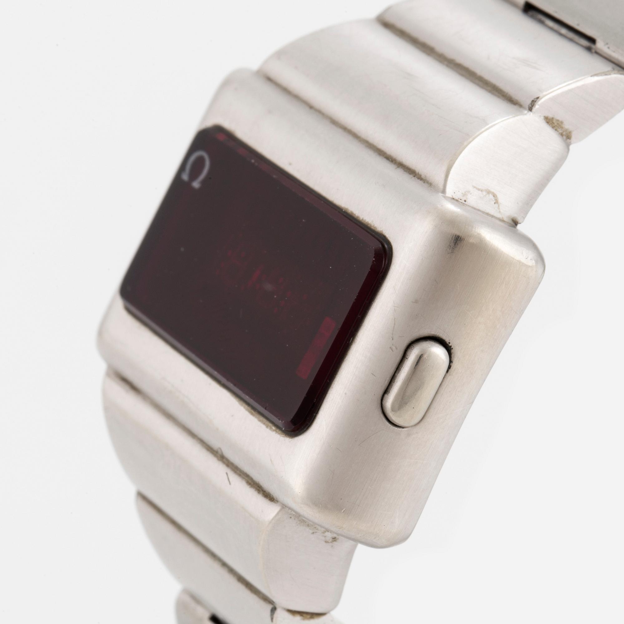 OMEGA Constellation Time Computer I LED wristwatch 40 4 x 41 7 mm Bukowskis