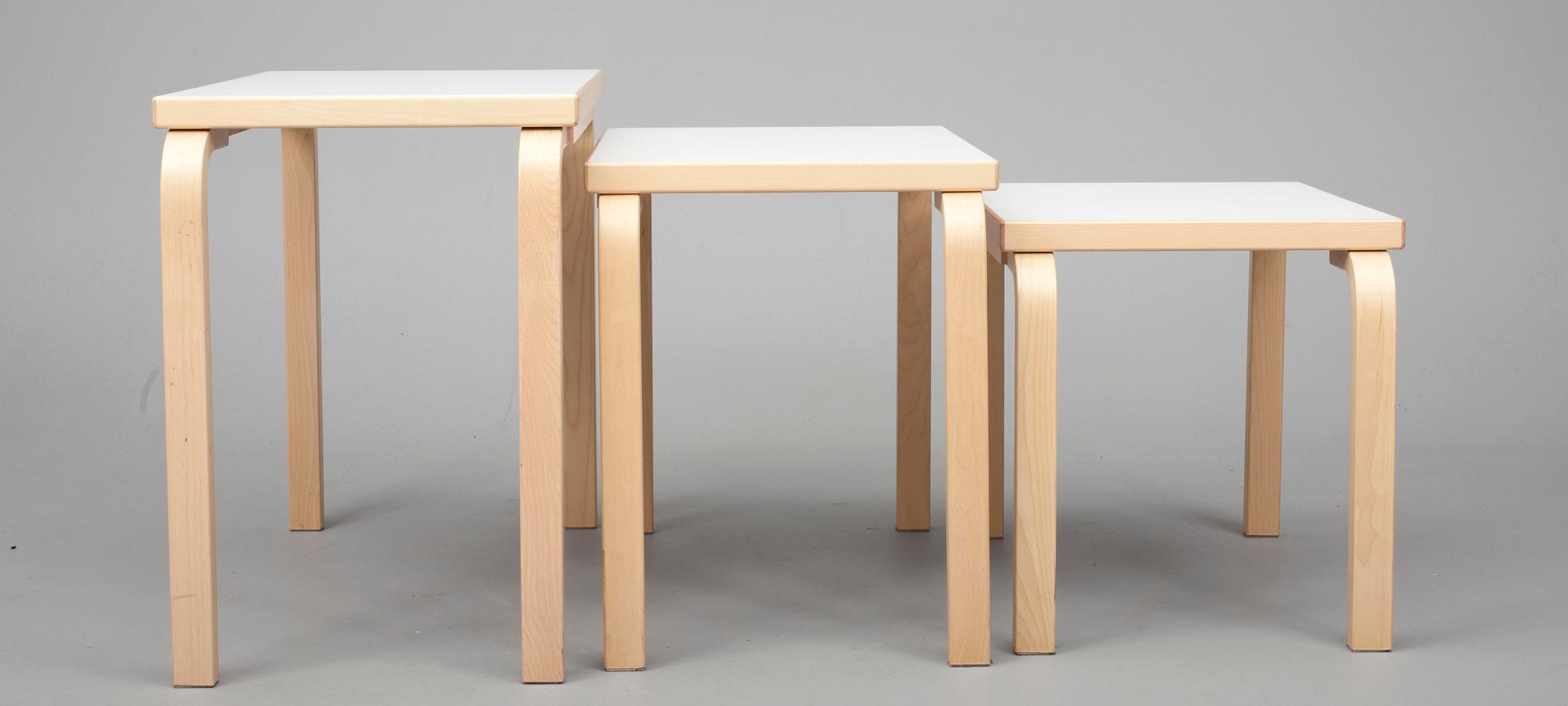 SATSBORD, 3 delar, design A. Aalto. Artek 2005.