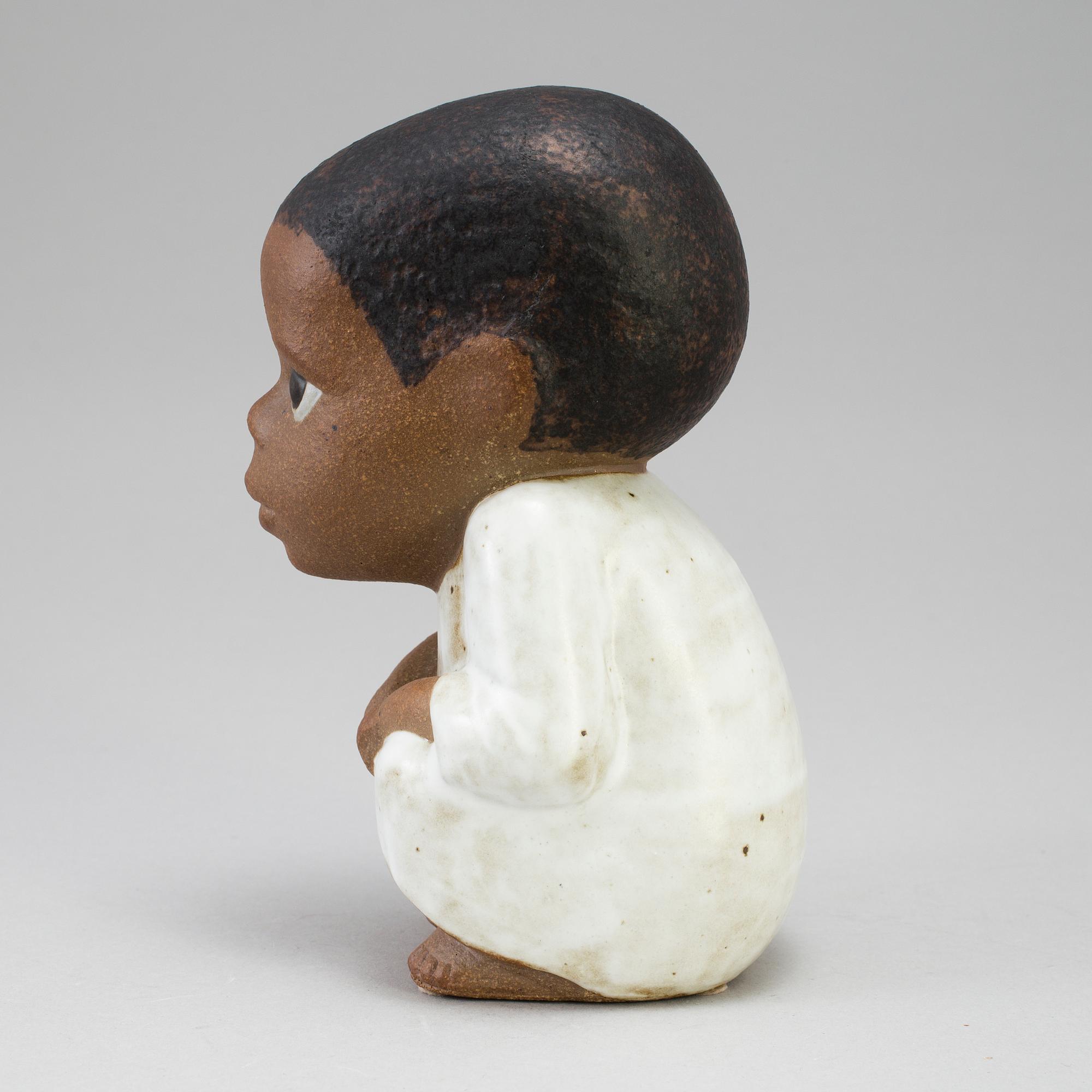 A stoneware figurine "Syd Maxi" by Lisa Larson for Gustavberg, probably 1990´s.