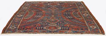 A antique 'Dragon' Soumac, East Caucasus, c. 308 x 240 cm.