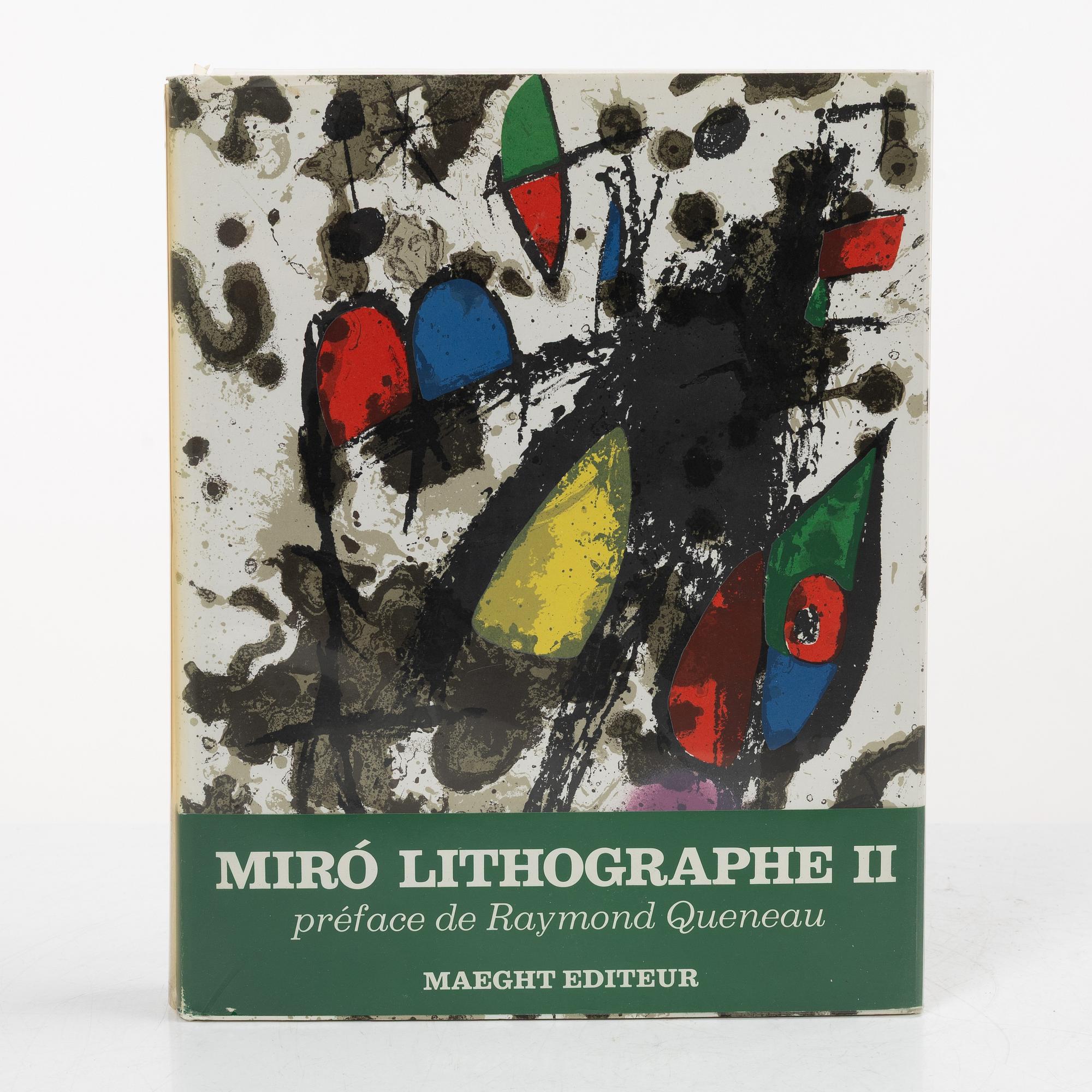 Joan Miró, bok, "Miró Lithographe II: 1953-1963", 1975.