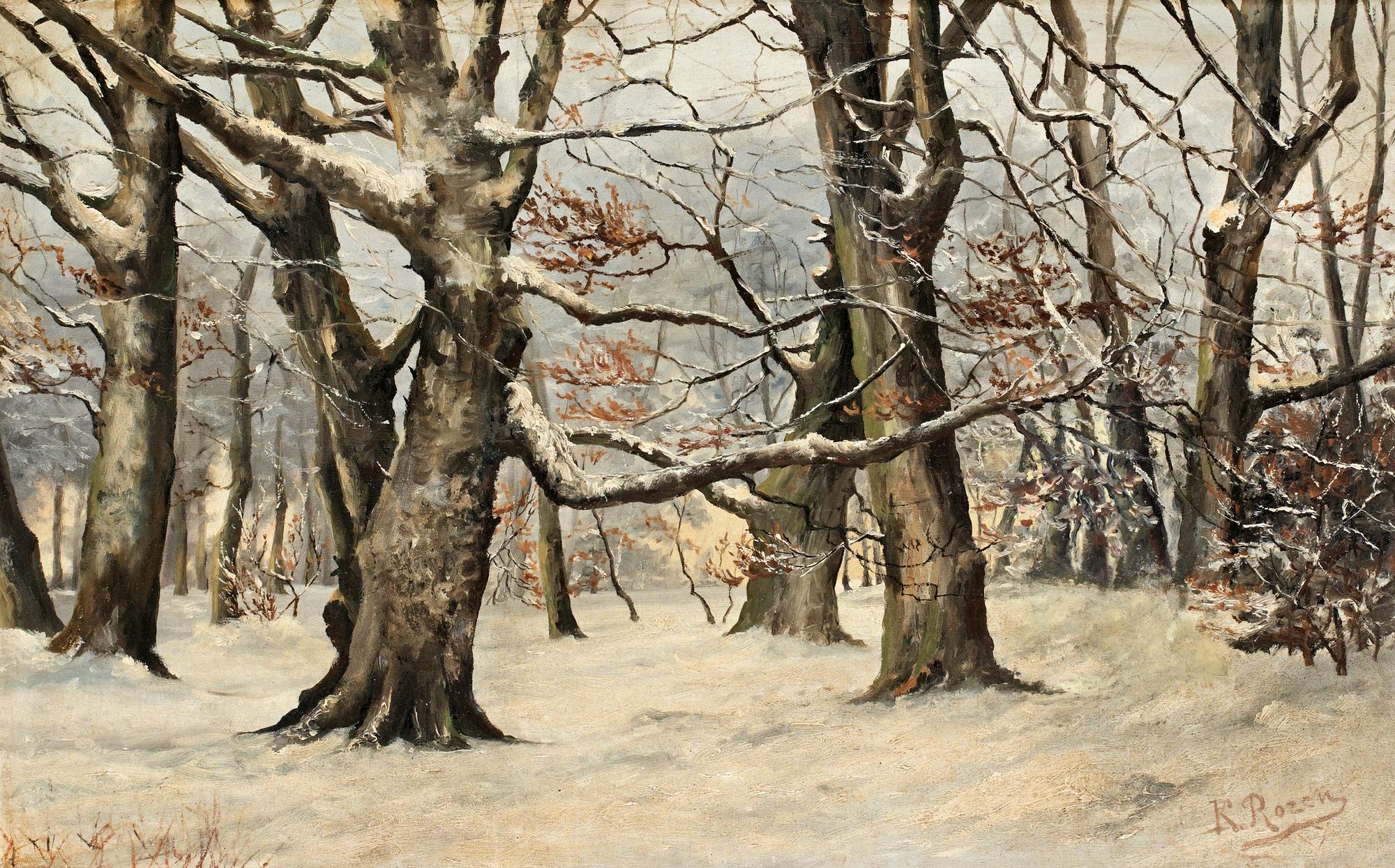 Karl Ioganovich Rosen, Vinterlandskap.