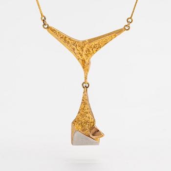 Björn Weckström, A 14K gold and platinum necklace "Stockmann's jubilee jewellery". Lapponia 1987.