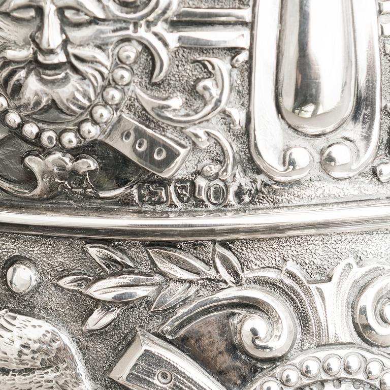 A Victorian silver flagon, maker's marks of  John Aldwinckle & Thomas Slater, London 1889.