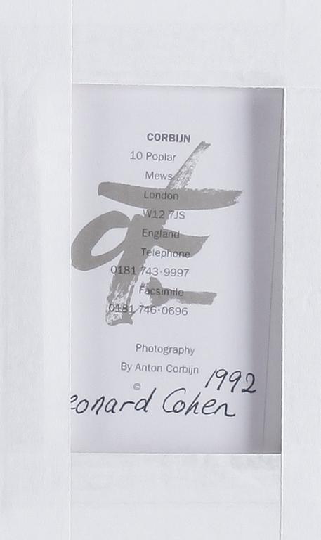 ANTON CORBIJN, silvergelatinfotografi, 1992.