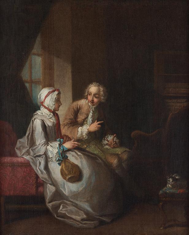 Jean-Baptiste-Simèon Chardin Tillskriven, "Les Fiancées".