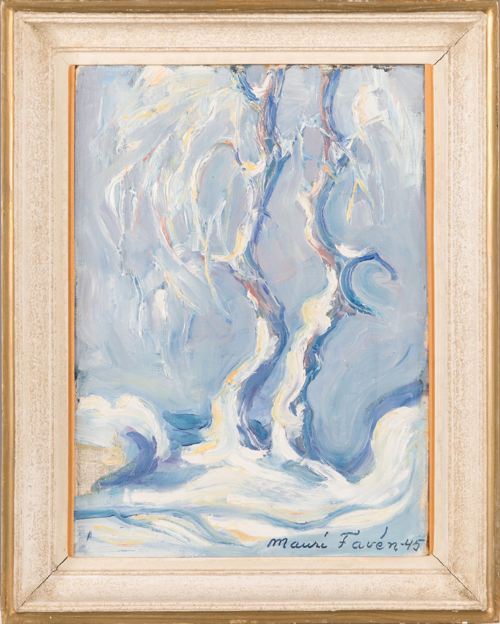 Mauri Favén, öljy kankaalle, signeerattu ja päivätty -45.