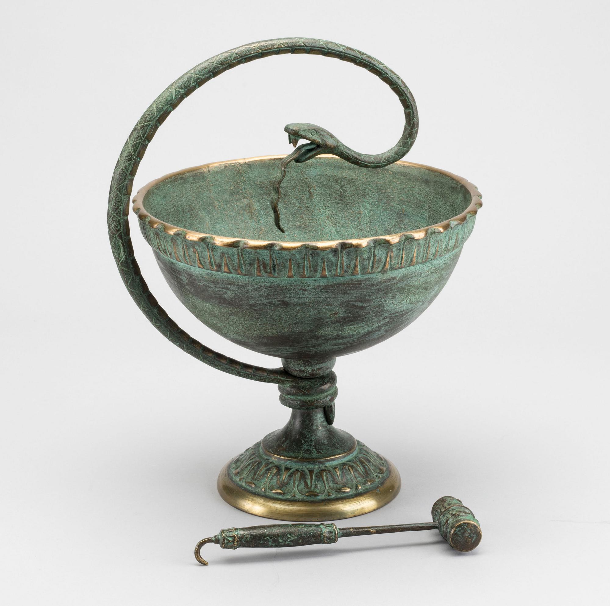 A patinated bronze sculpture 20th century.