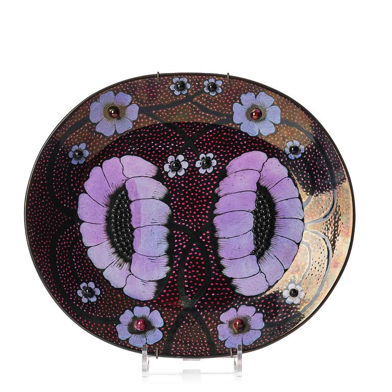 Birger Kaipiainen, a decorative ceramic dish, Arabia, Finland, 1970s.