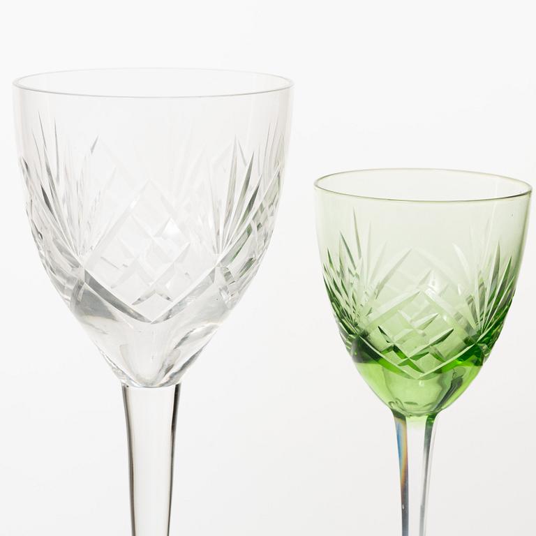 an 81-piece glass service, model 'Helga', Kosta och Ekenäs, Sweden.
