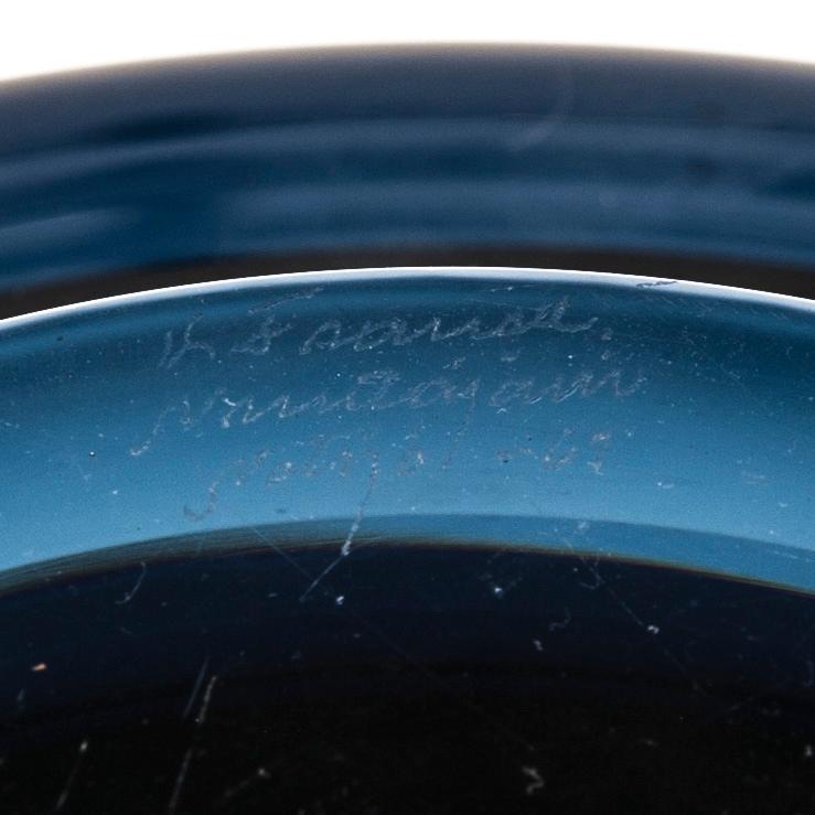 SKÅL, glas, signerad K. Franck, Nuutajärvi Notsjö -61.