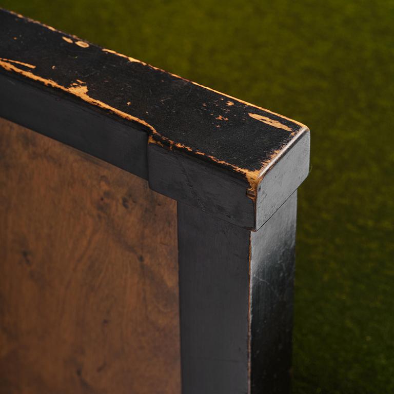 A pair of 1930s birch armchairs.