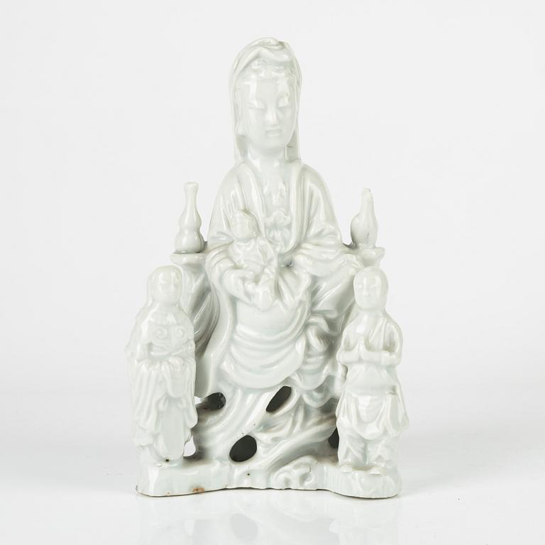 A blanc de chine figure, Qing dynasty, 19th century.