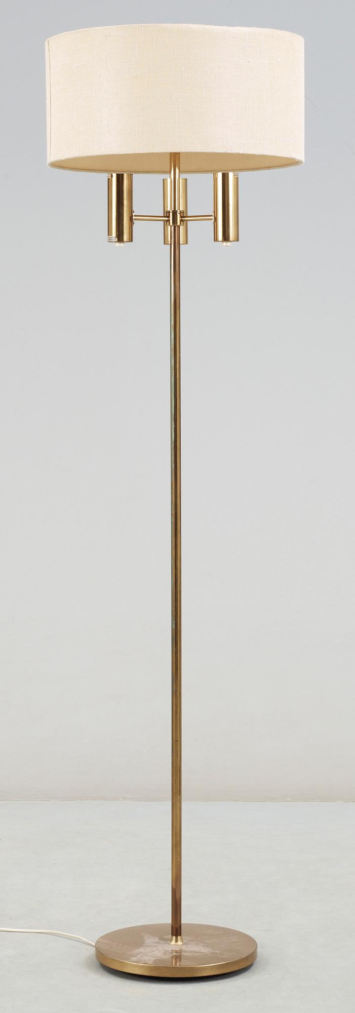 GOLVLAMPA, etikettmärkt Fahgerhults Ljusarmatur, 1900-talets mitt.