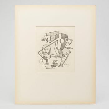 LARS ENGLUND, Pencil, signed and cdated -49.